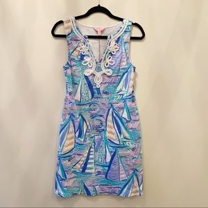 Lilly Pulitzer sailboat sleeveless dress Size XS